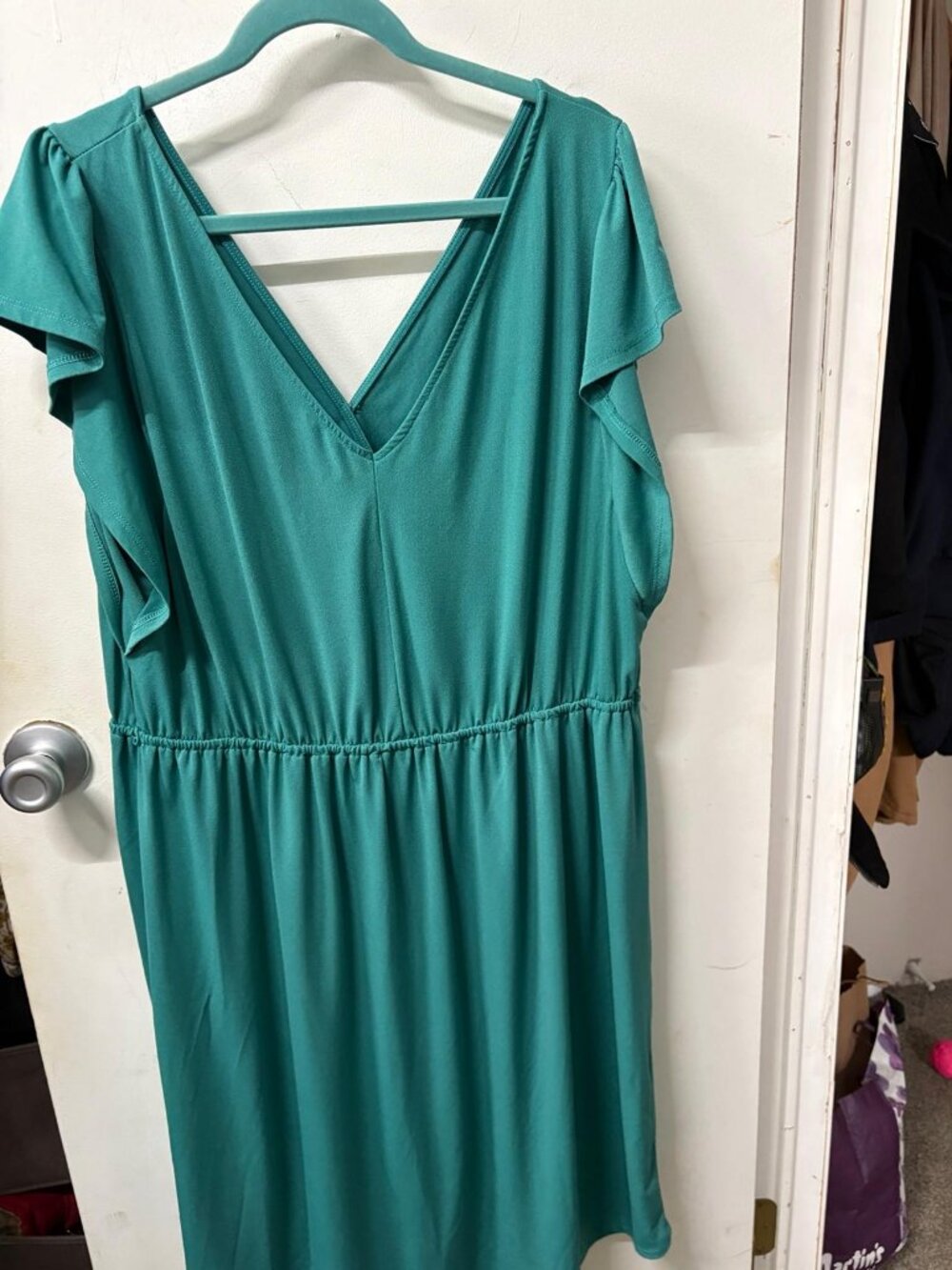 High Low Green Summer Dress